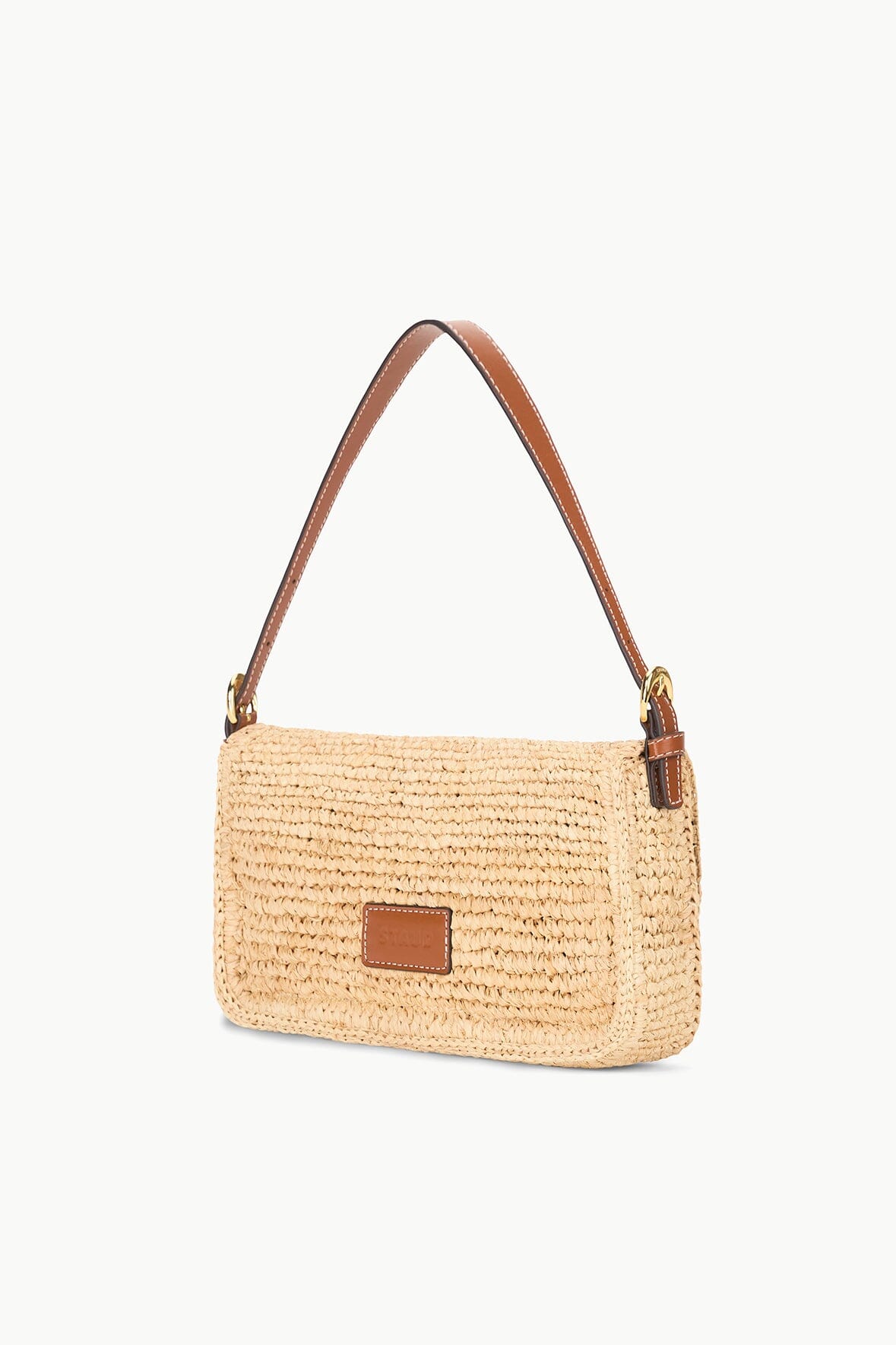 STAUD | Harlow Raffia Bag Natural Tan