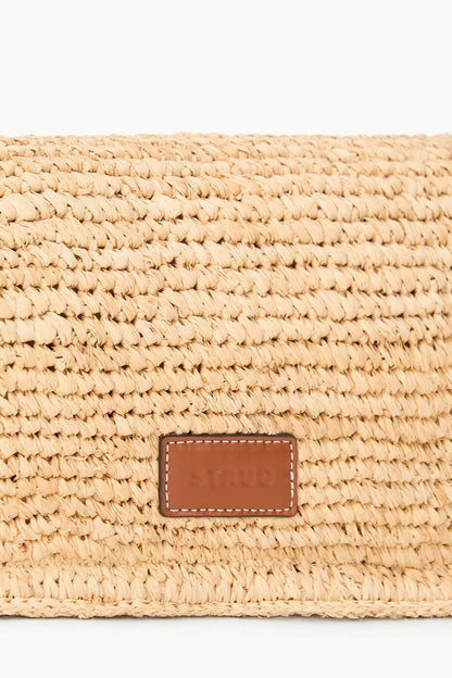 STAUD | Harlow Raffia Bag Natural Tan
