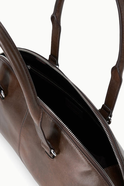 STAUD | Hester Shoulder Bag Espresso Distressed