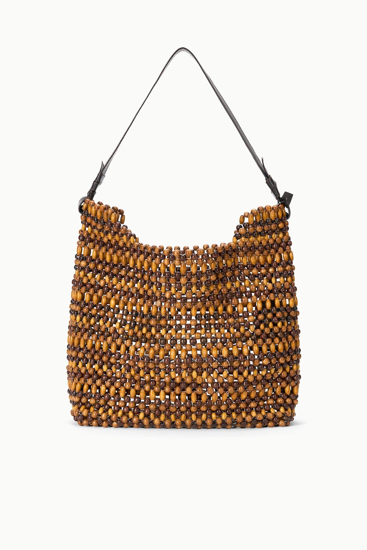 STAUD | Drift Shoulder Bag Multi Wood Beads