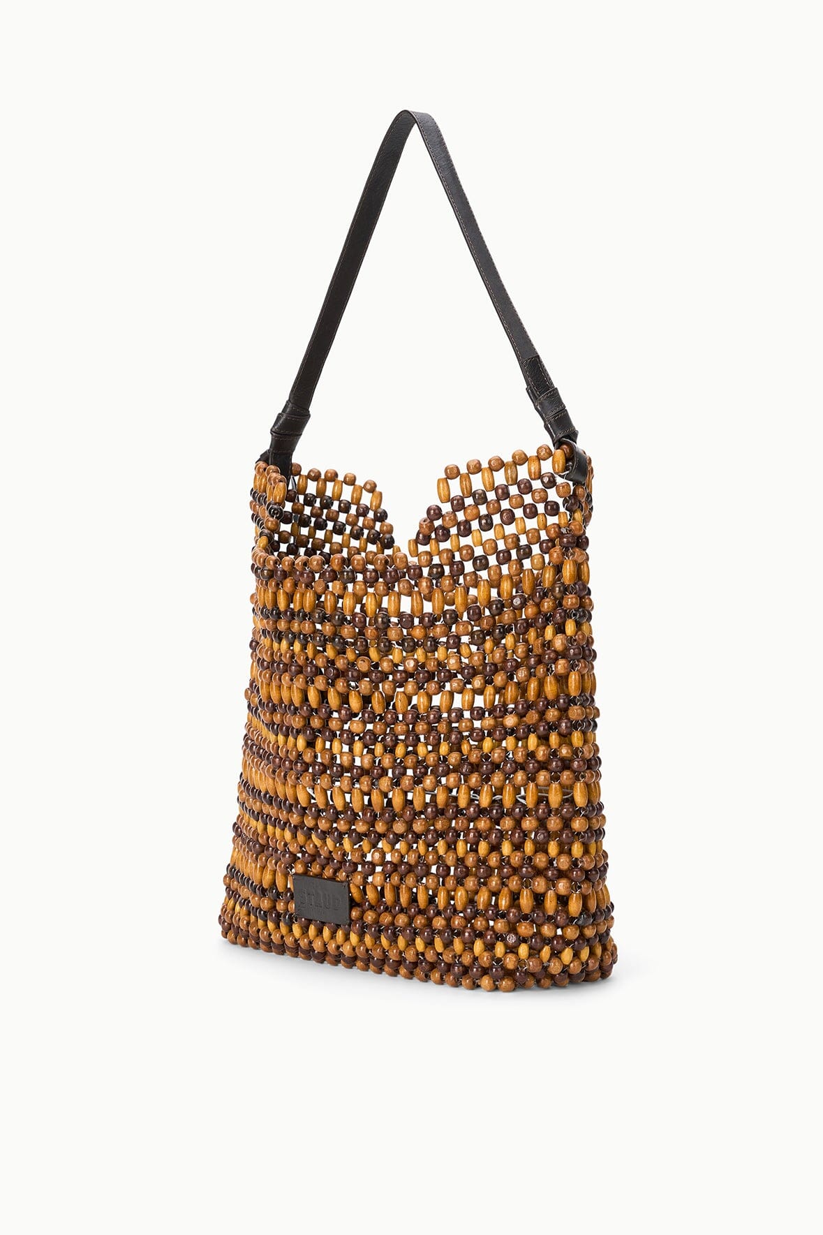 STAUD | Drift Shoulder Bag Multi Wood Beads