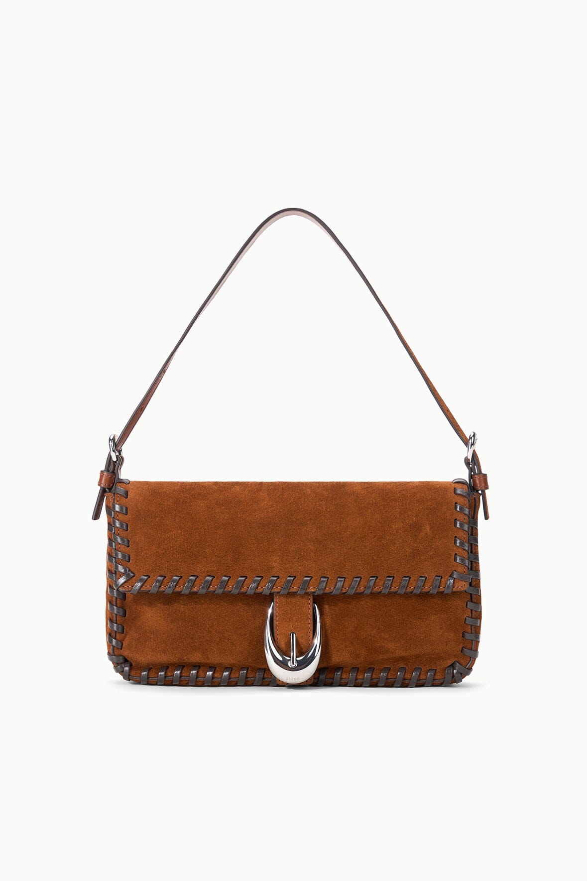 STAUD | Harlow Bag Tabac Suede Espresso