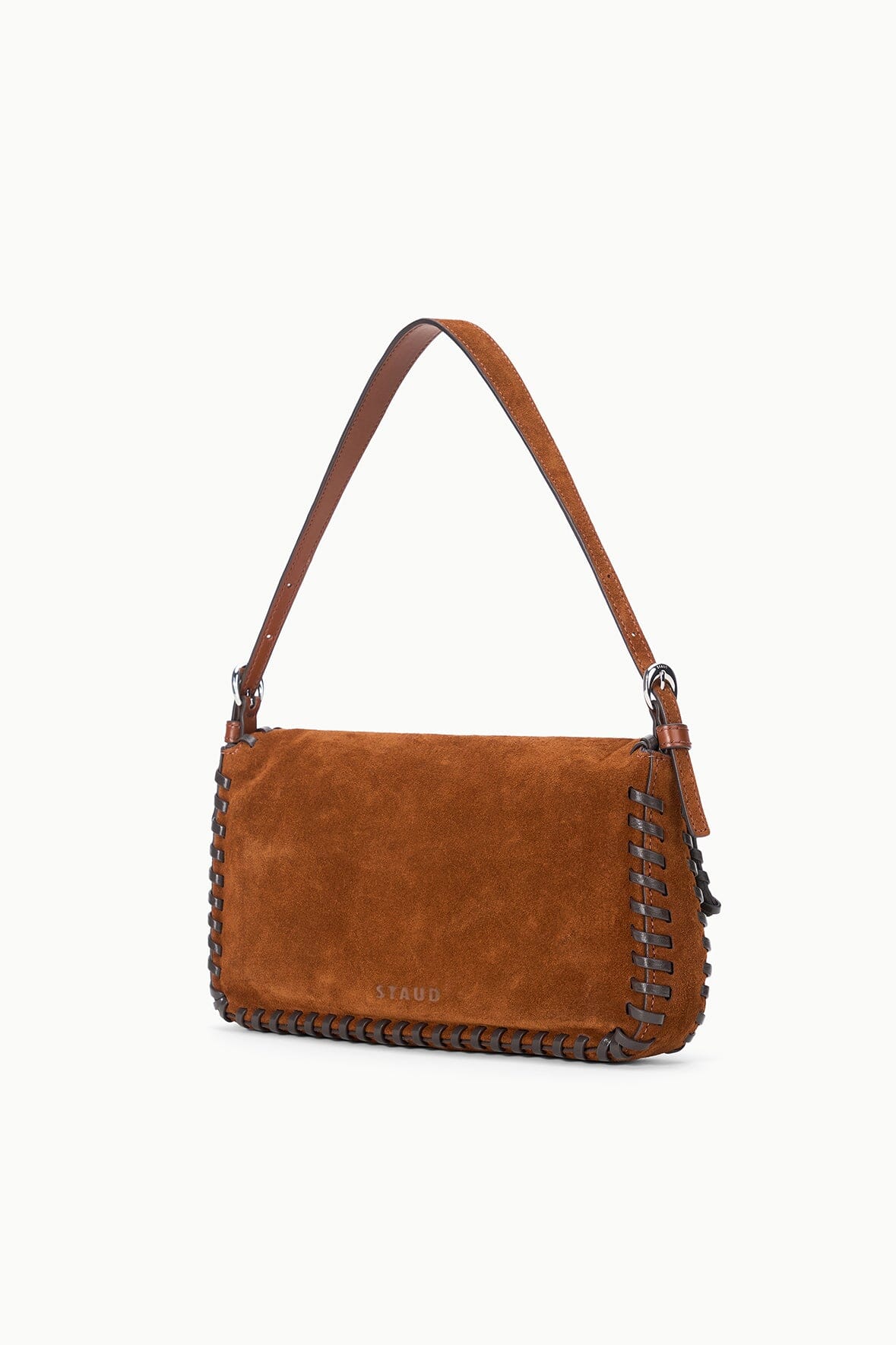 STAUD | Harlow Bag Tabac Suede Espresso