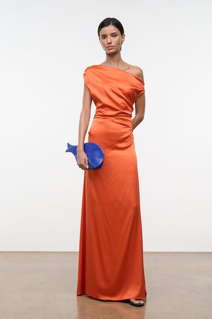 STAUD | Pesce Clutch - Cobalt Blue Fish-Shaped Handbag