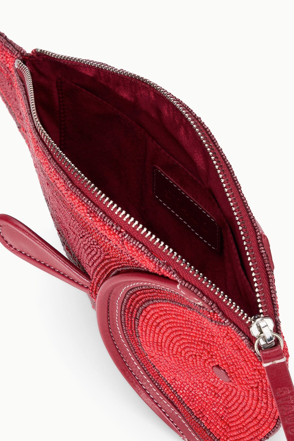 STAUD | Pesce Beaded Clutch Red Multi