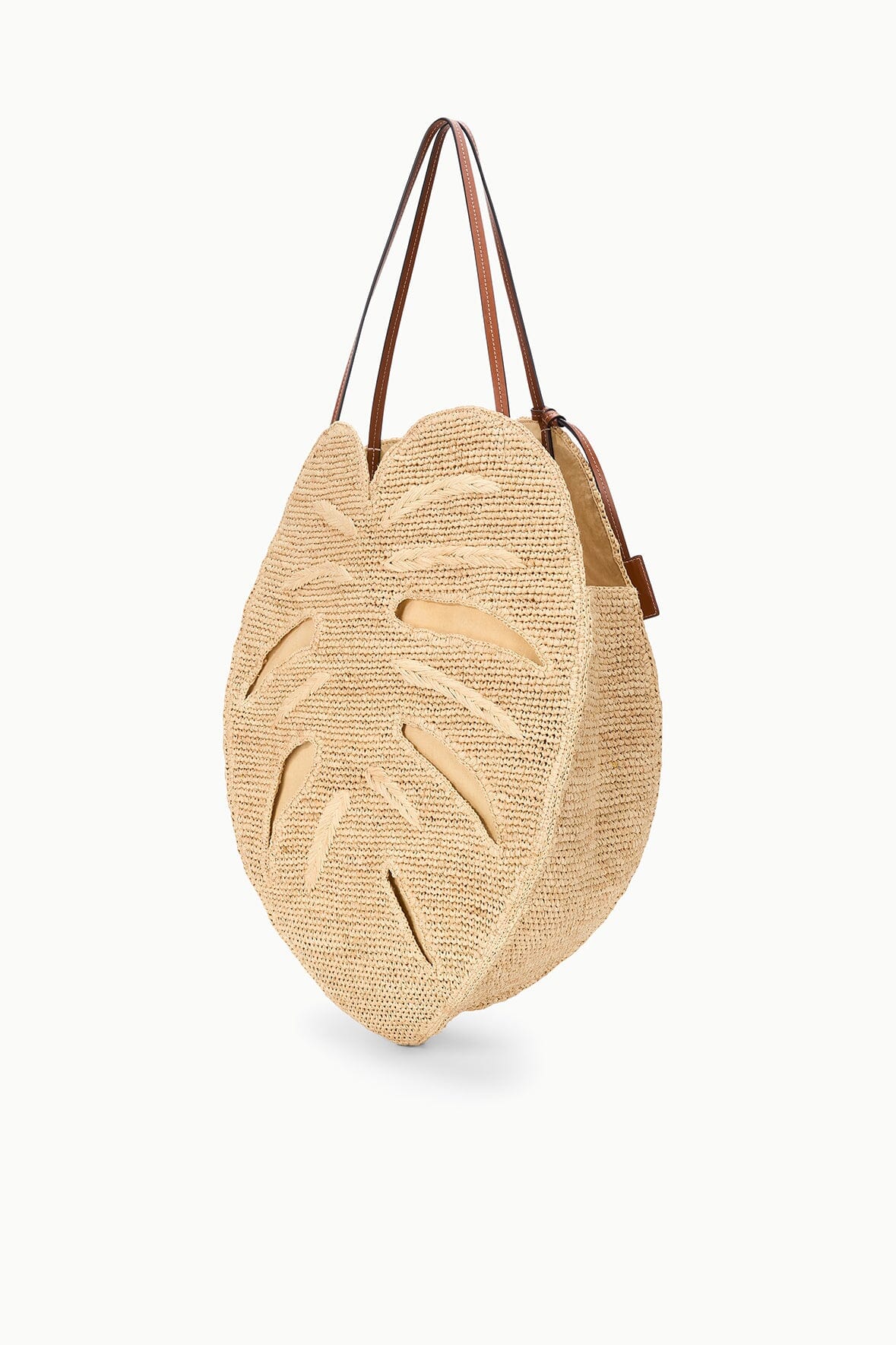 STAUD | Large Palm Raffia Bag Natural