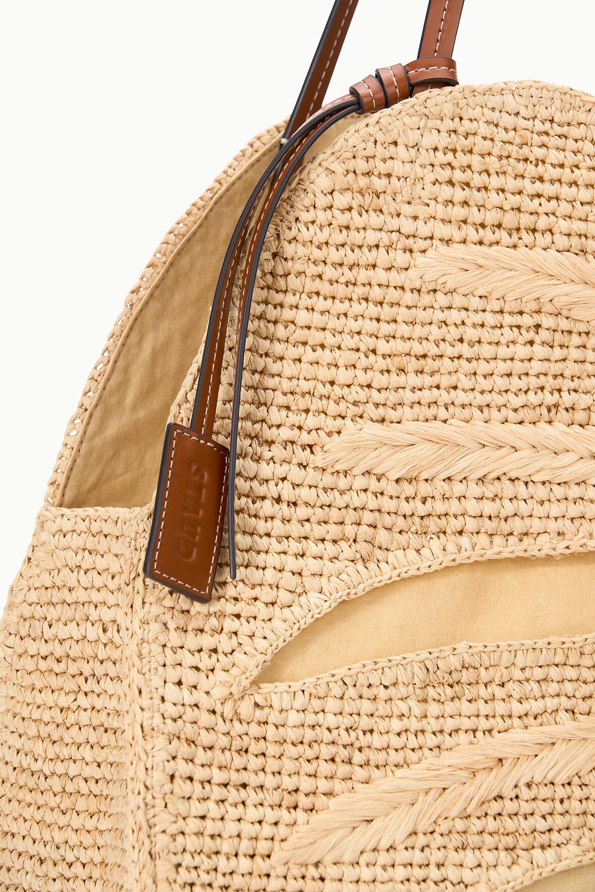 STAUD | Large Palm Raffia Bag Natural