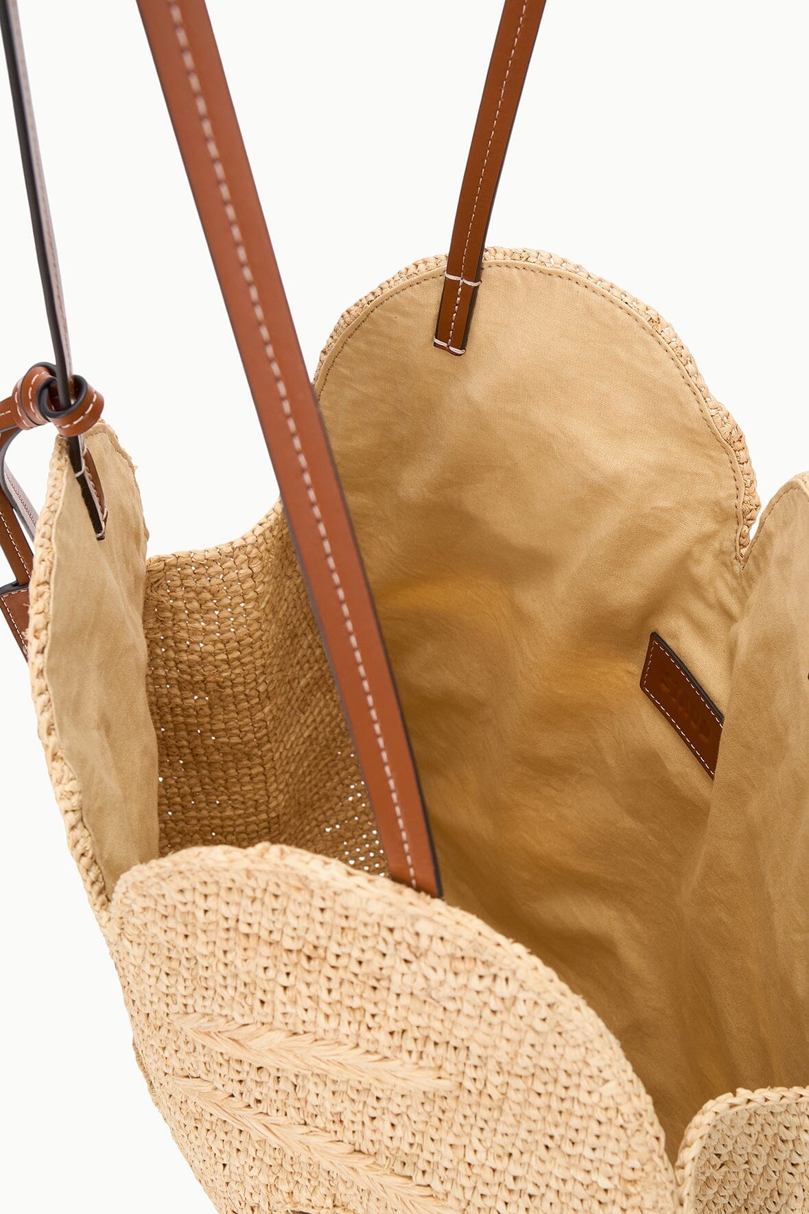 STAUD | Large Palm Raffia Bag Natural