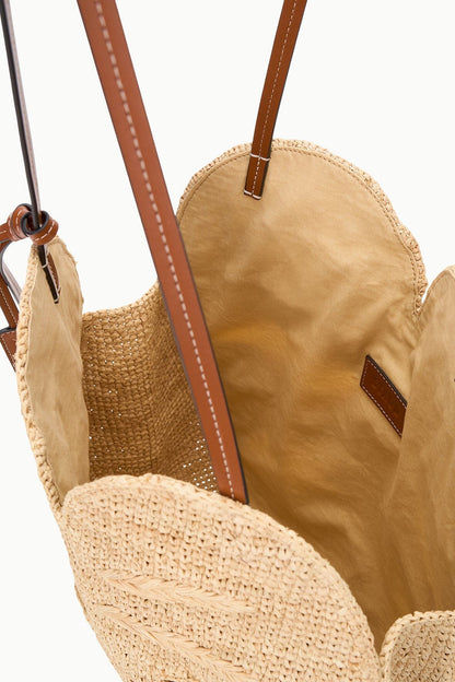 STAUD | Large Palm Raffia Bag Natural