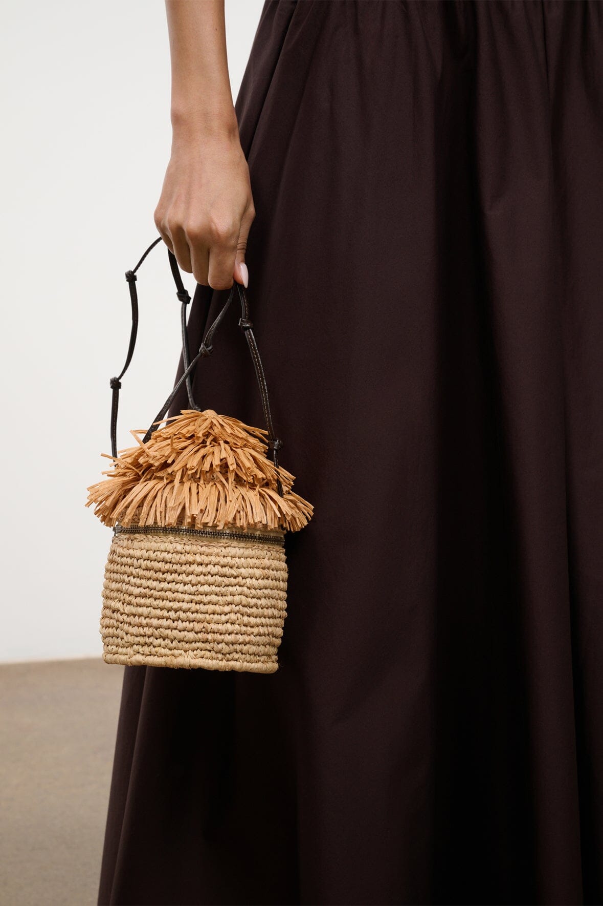 STAUD | Tiki Raffia Bag Natural