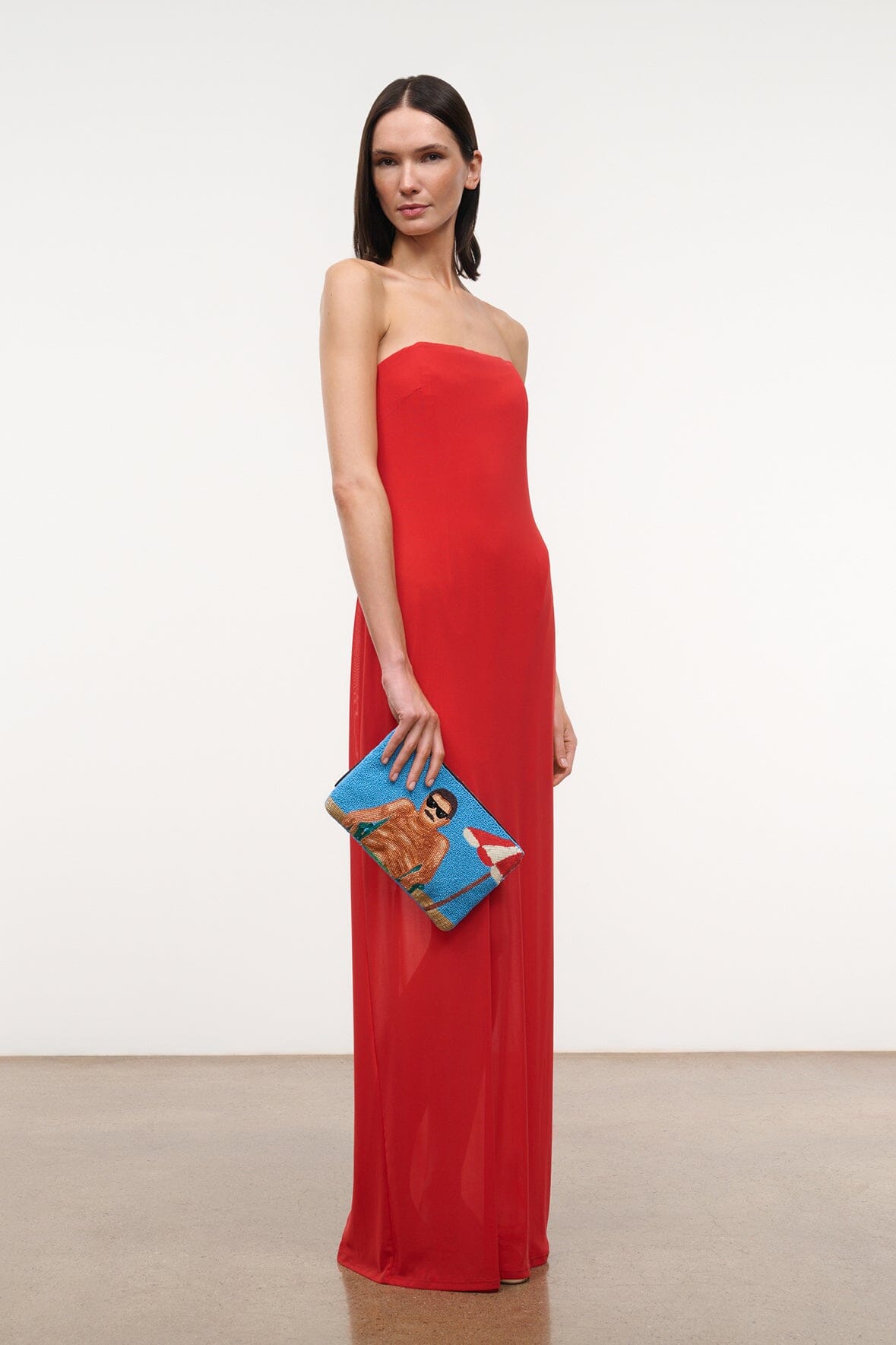 STAUD | Tommy Beaded Large Pouch Sundaze