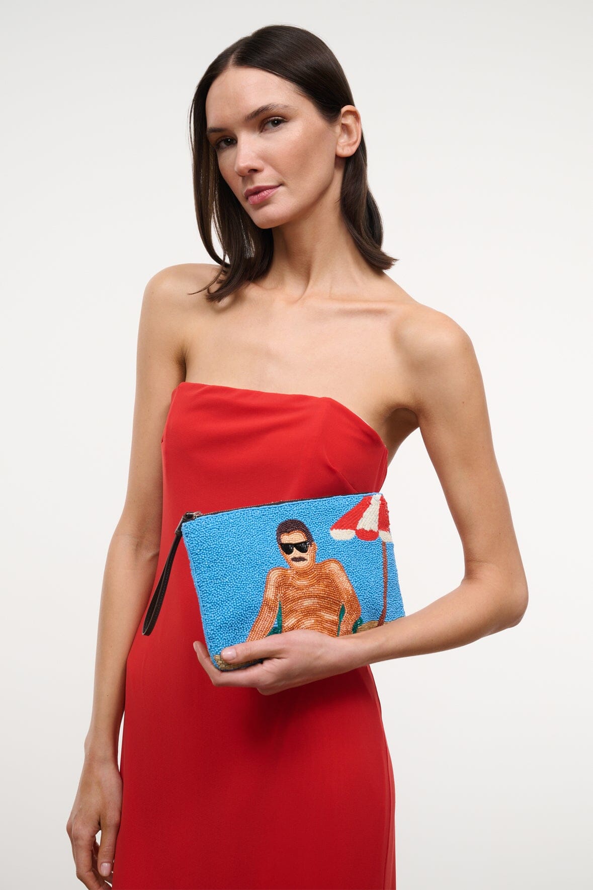 STAUD | Tommy Beaded Large Pouch Sundaze