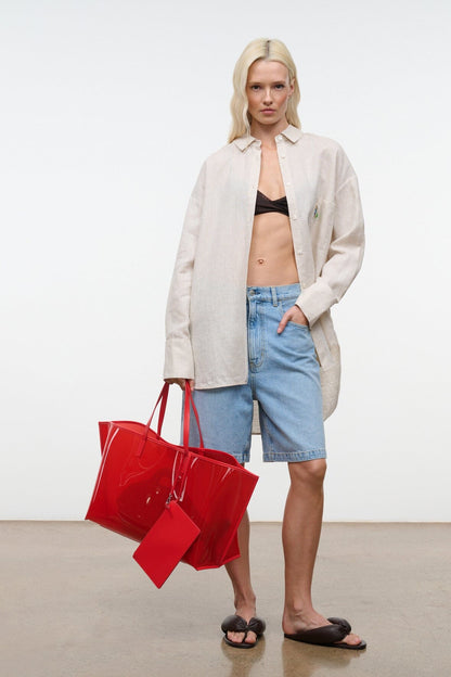 STAUD | Christos Large Tote Red Rose
