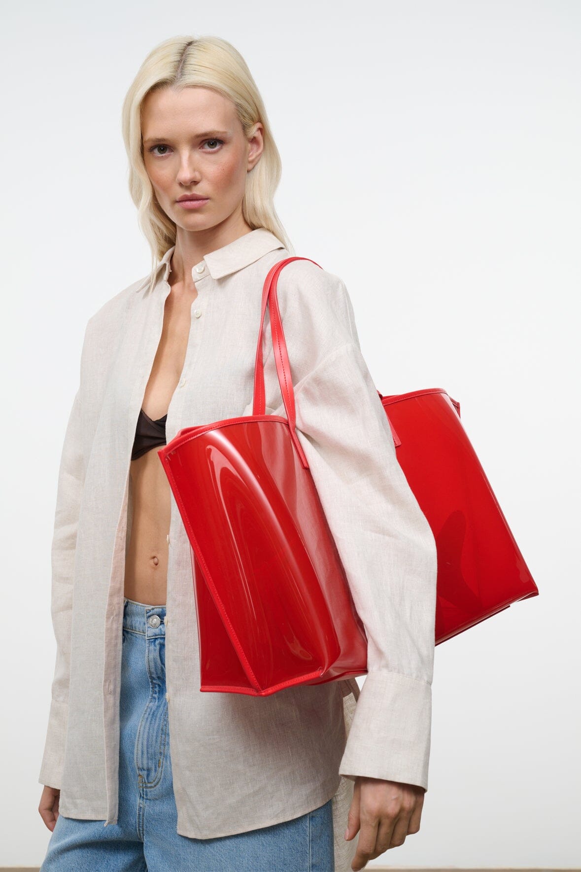STAUD | Christos Large Tote Red Rose