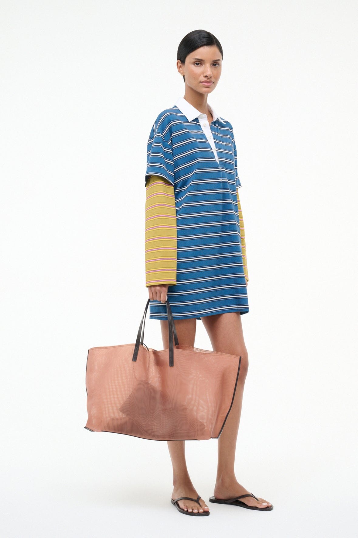 STAUD | Christos Large Mesh Tote Camel