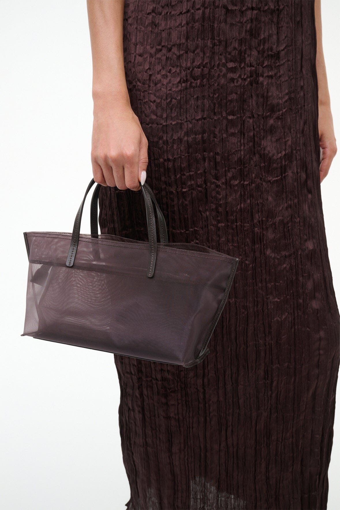 STAUD | Christos Mini Mesh Tote Espresso