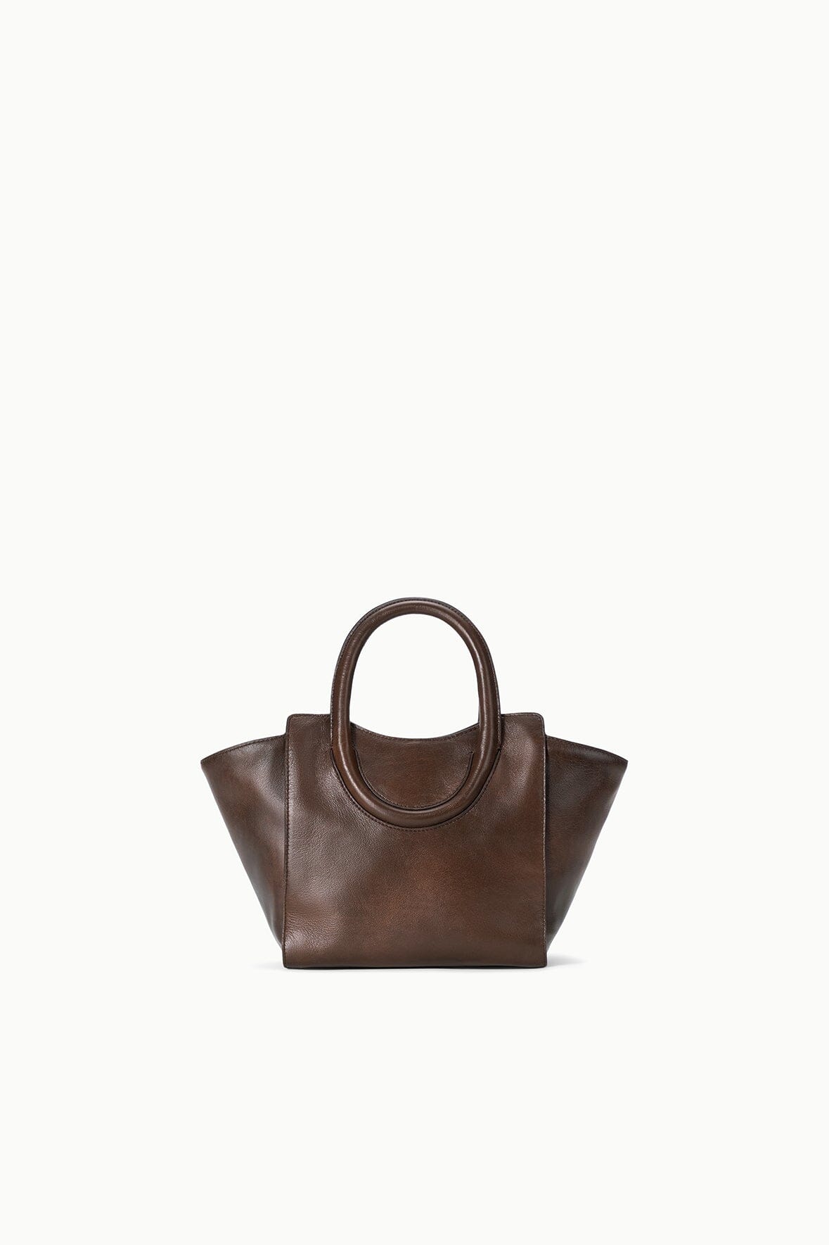 STAUD | Maude Mini Tote Espresso Distressed