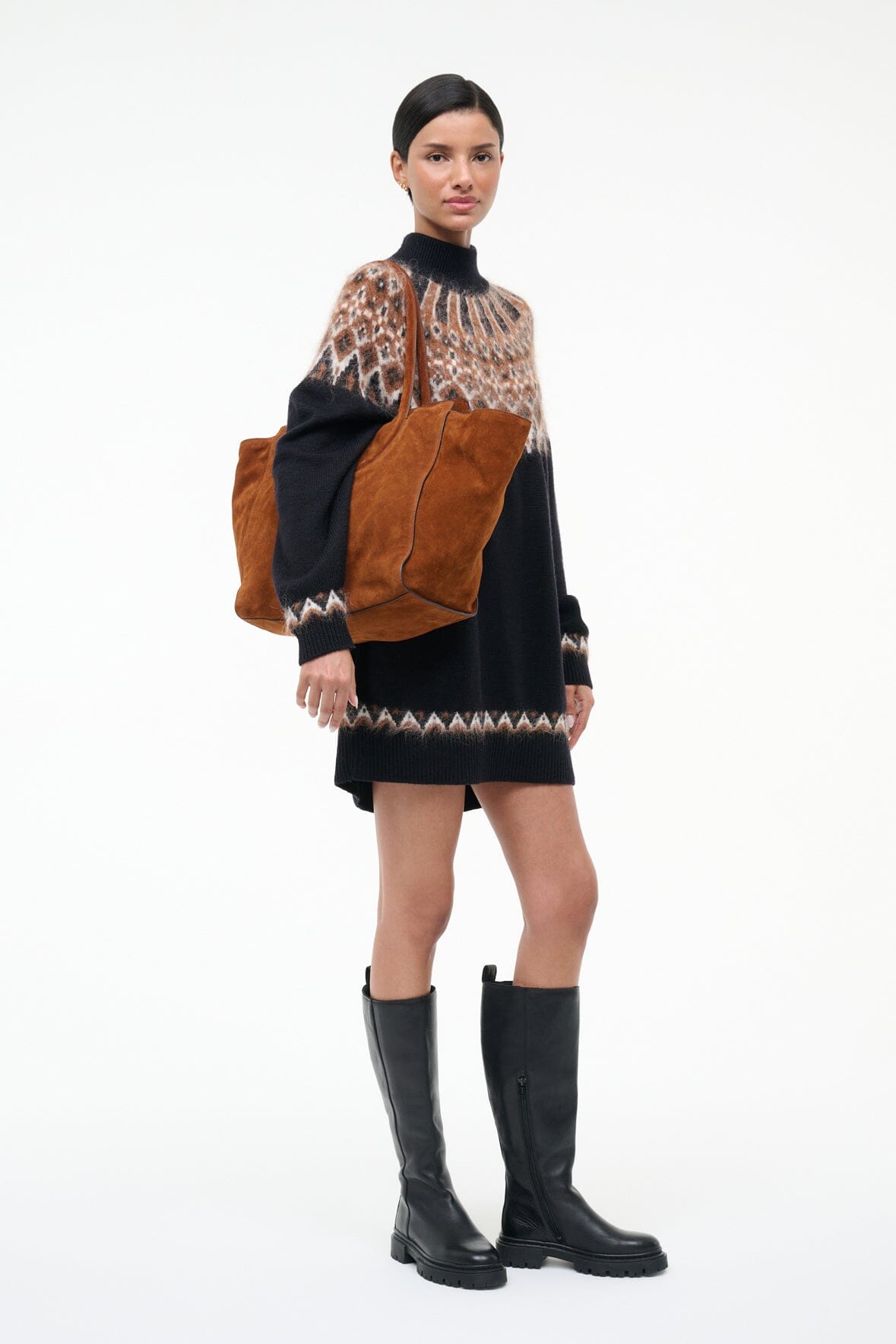 STAUD | Maude Tote Bag Tabac Suede