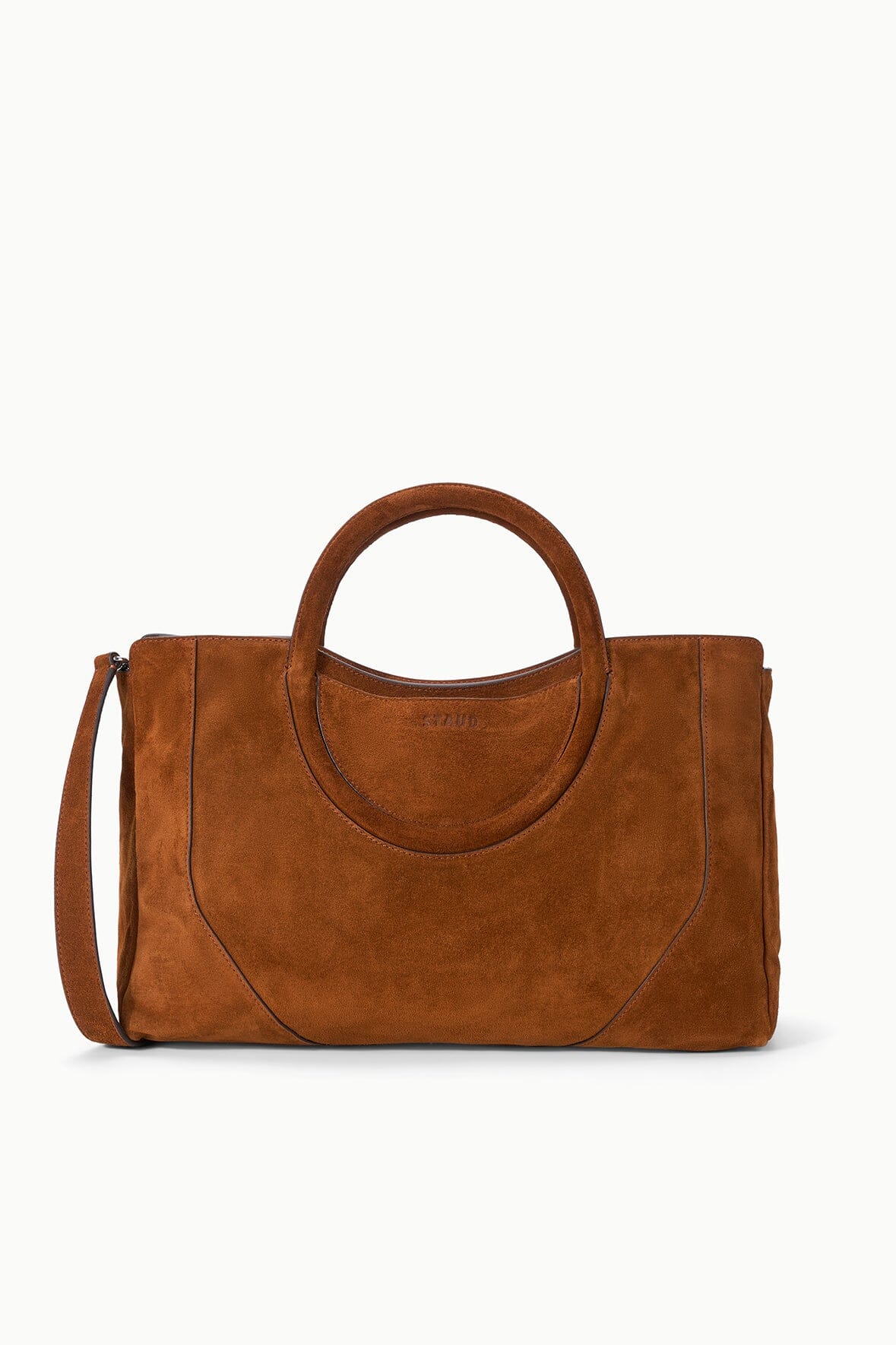 STAUD | Maude Satchel Tabac Suede