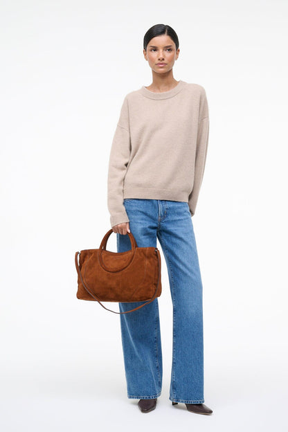 STAUD | Maude Satchel Tabac Suede