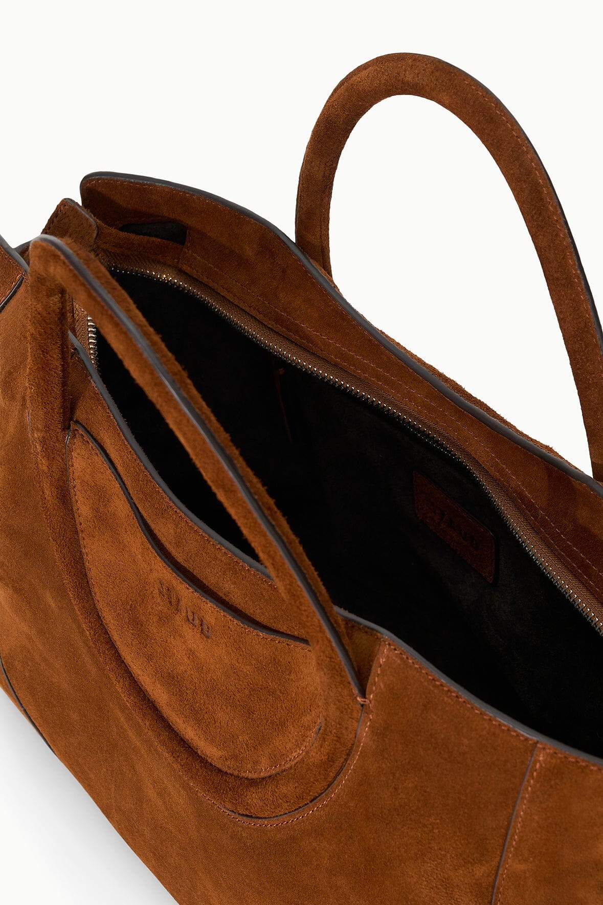 STAUD | Maude Satchel Tabac Suede