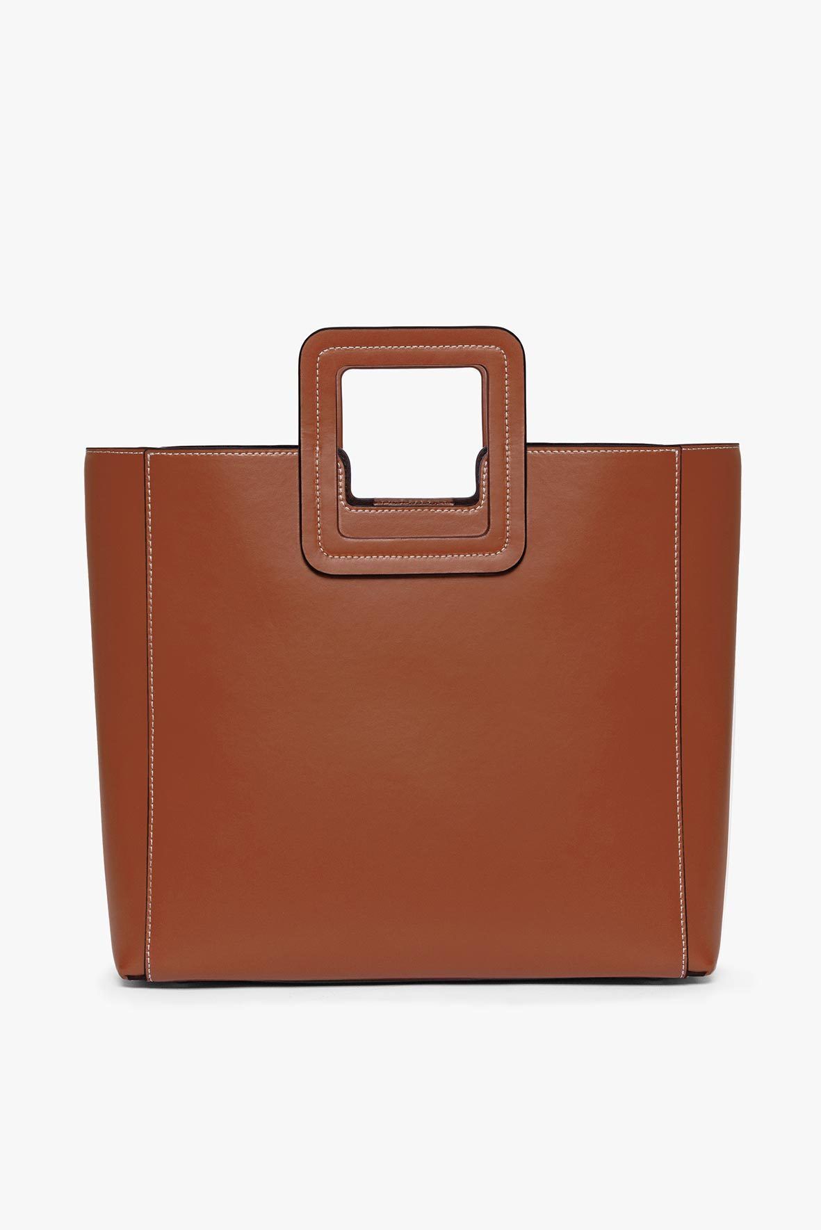 STAUD | Shirley Leather Bag - Saddle
