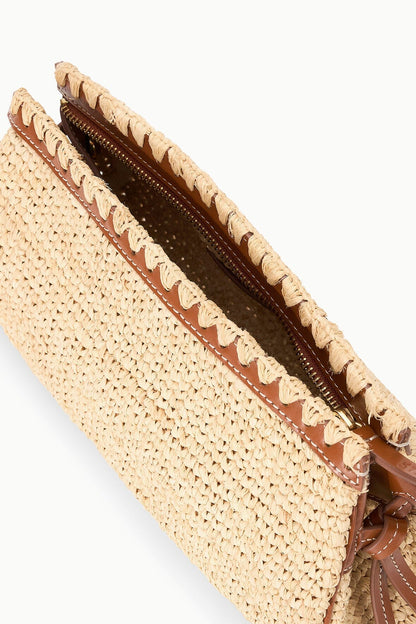 STAUD | Maude Convertible Clutch Natural Tan