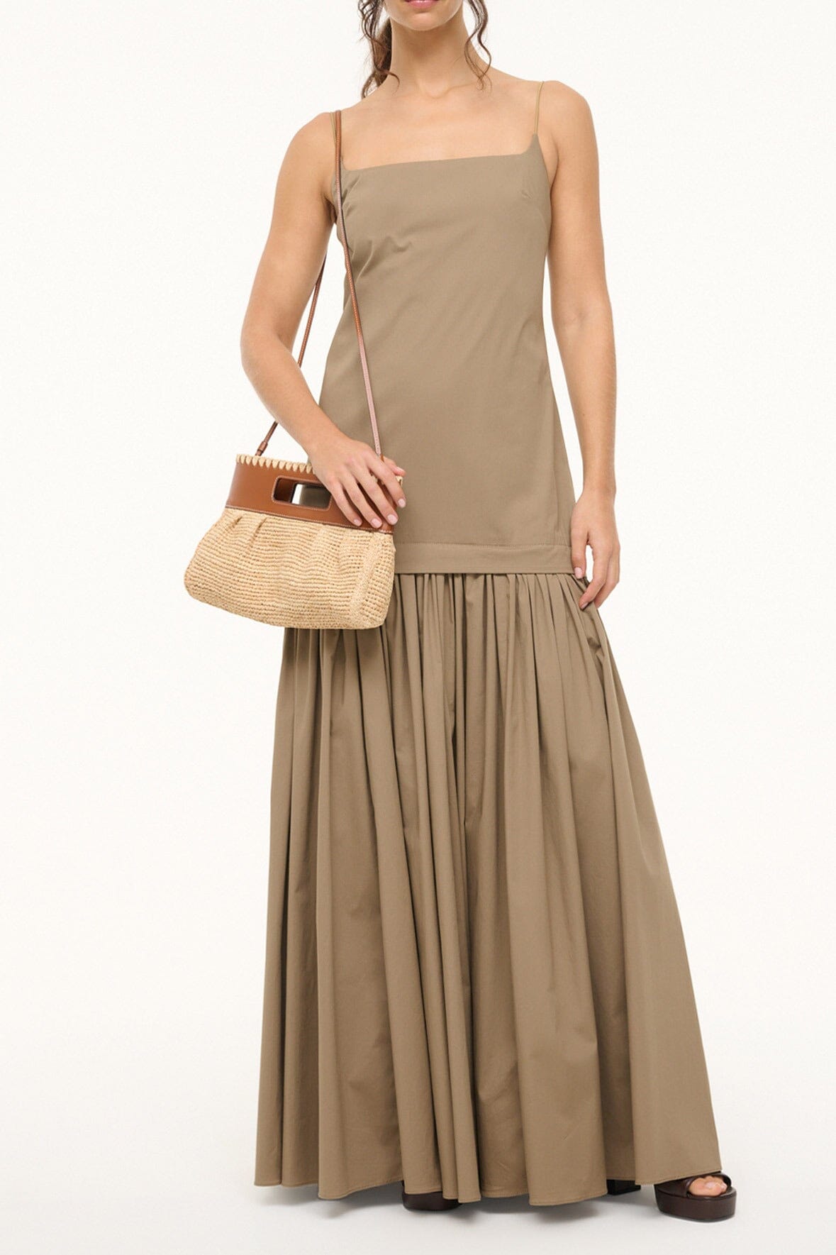 STAUD | Lena Clutch Natural/Tan