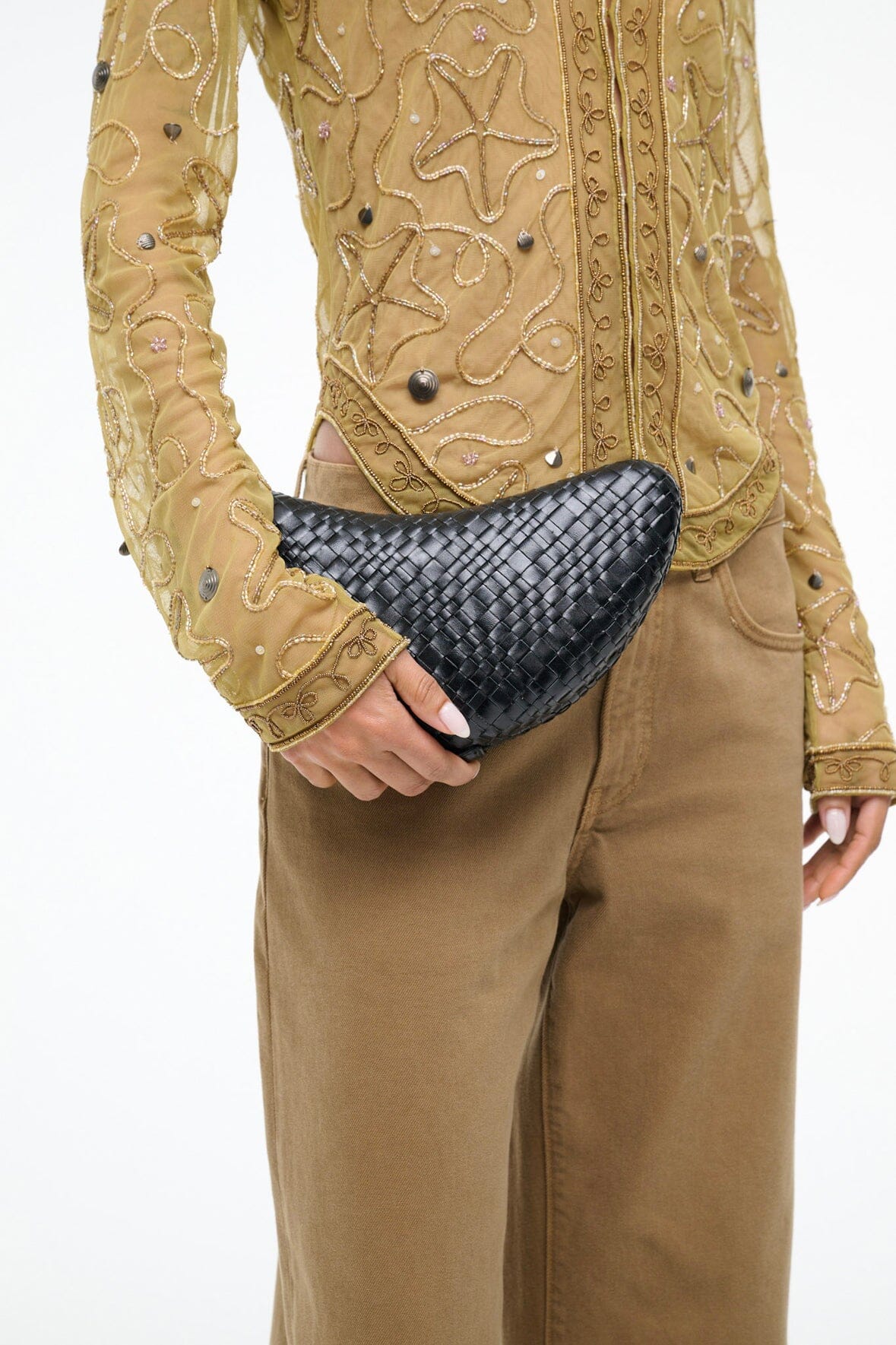 STAUD | Crescent Clutch Black