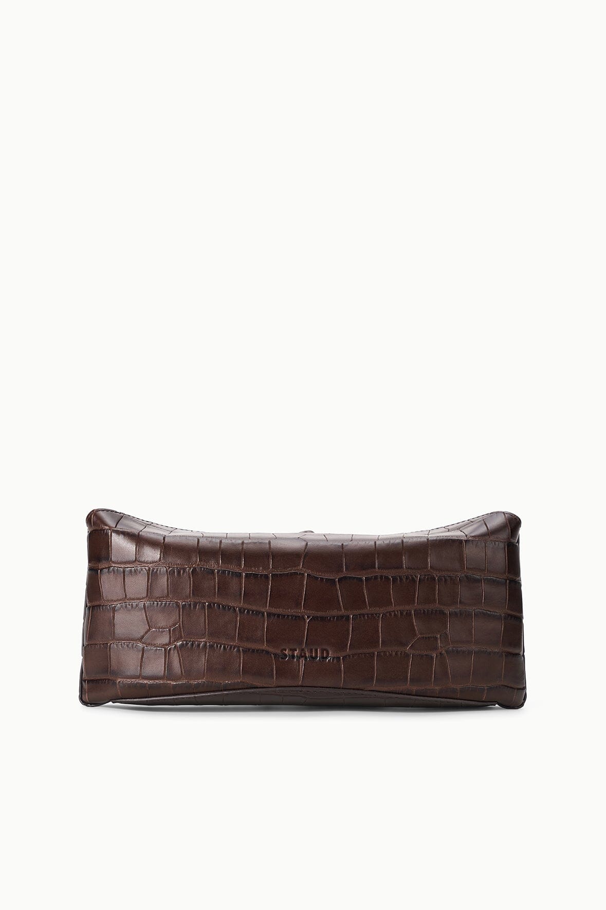 STAUD | Eve Clutch Espresso Croco