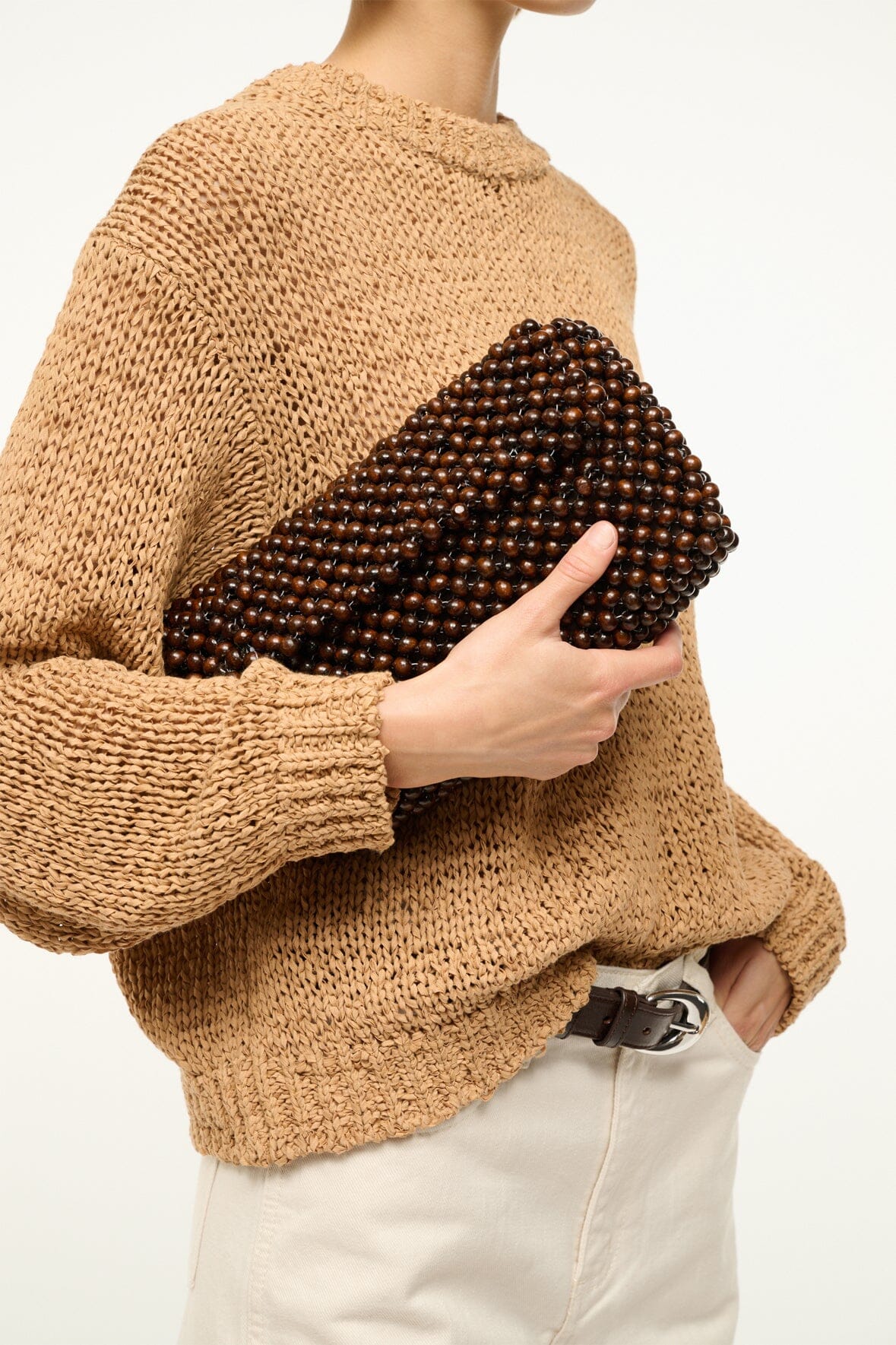 STAUD | Timmy Shoulder Bag Dark Brown