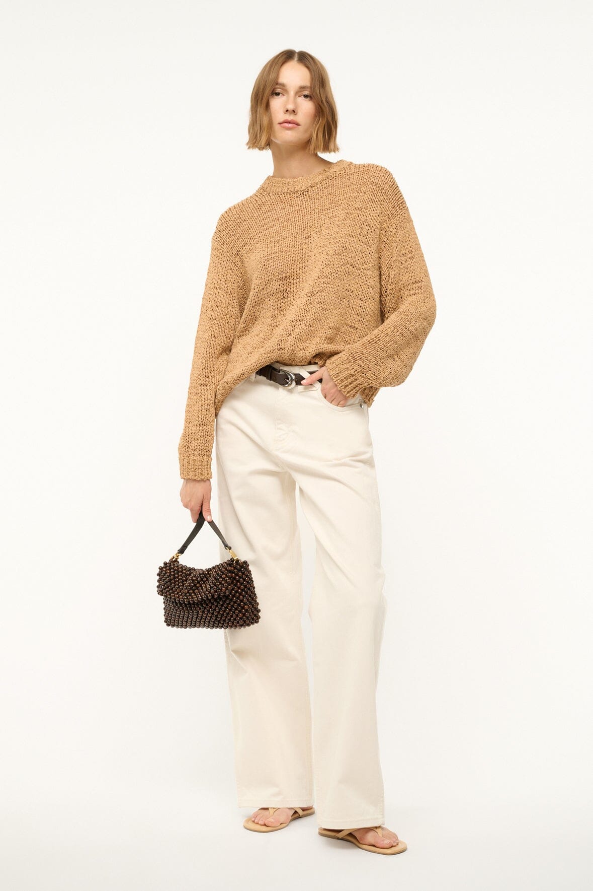 STAUD | Timmy Shoulder Bag Dark Brown