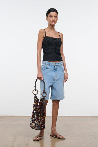 STAUD | Del Mar Bucket Bag Sea Glass Multi