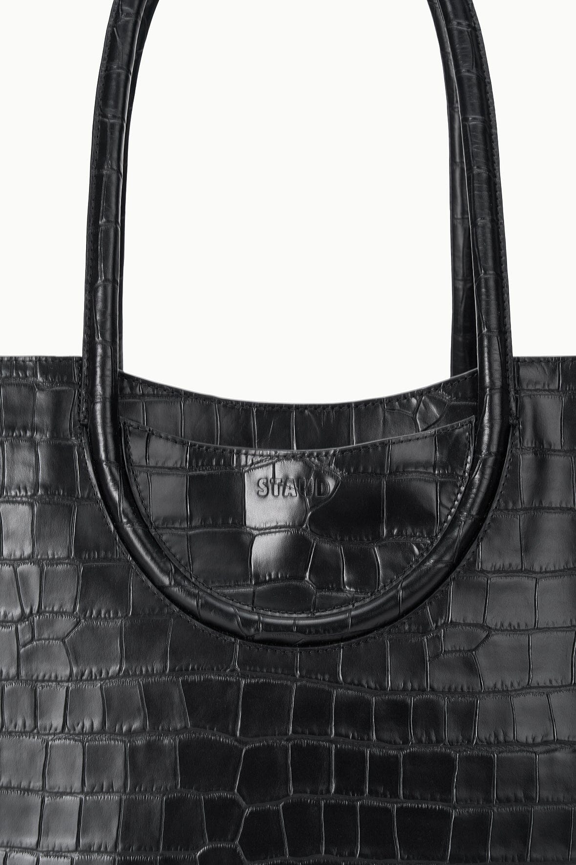 STAUD | Maude Tote Bag Black Croco