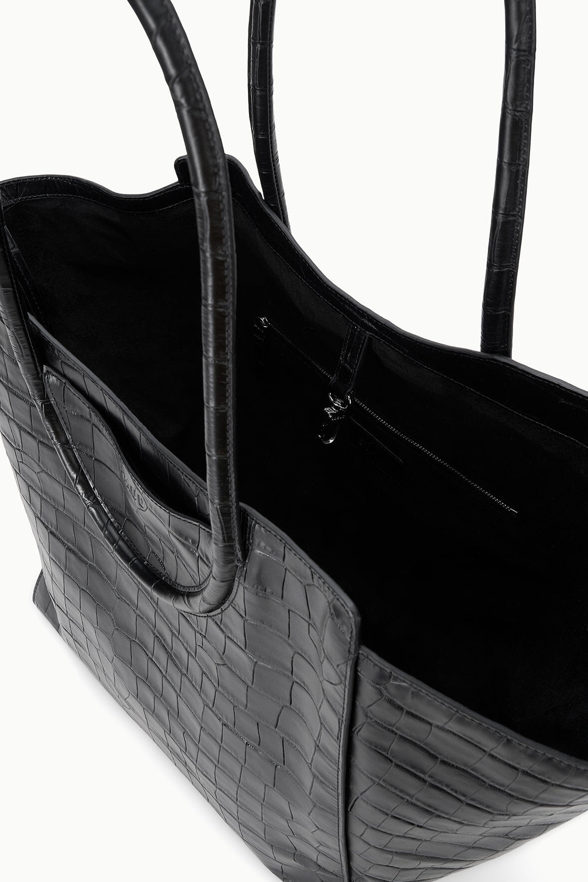 STAUD | Maude Tote Bag Black Croco