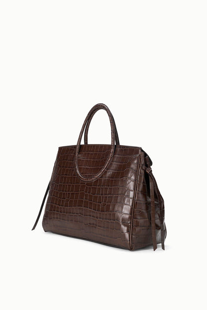 STAUD | Maude Carryall Espresso Croco