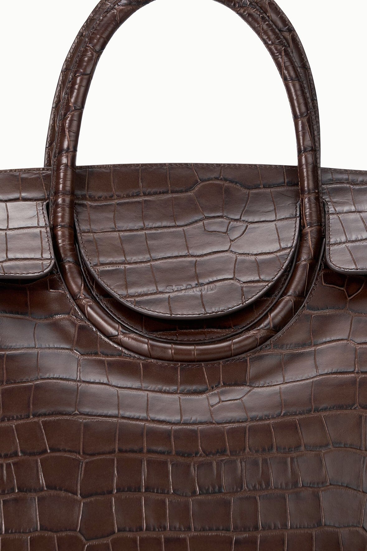 STAUD | Maude Carryall Espresso Croco