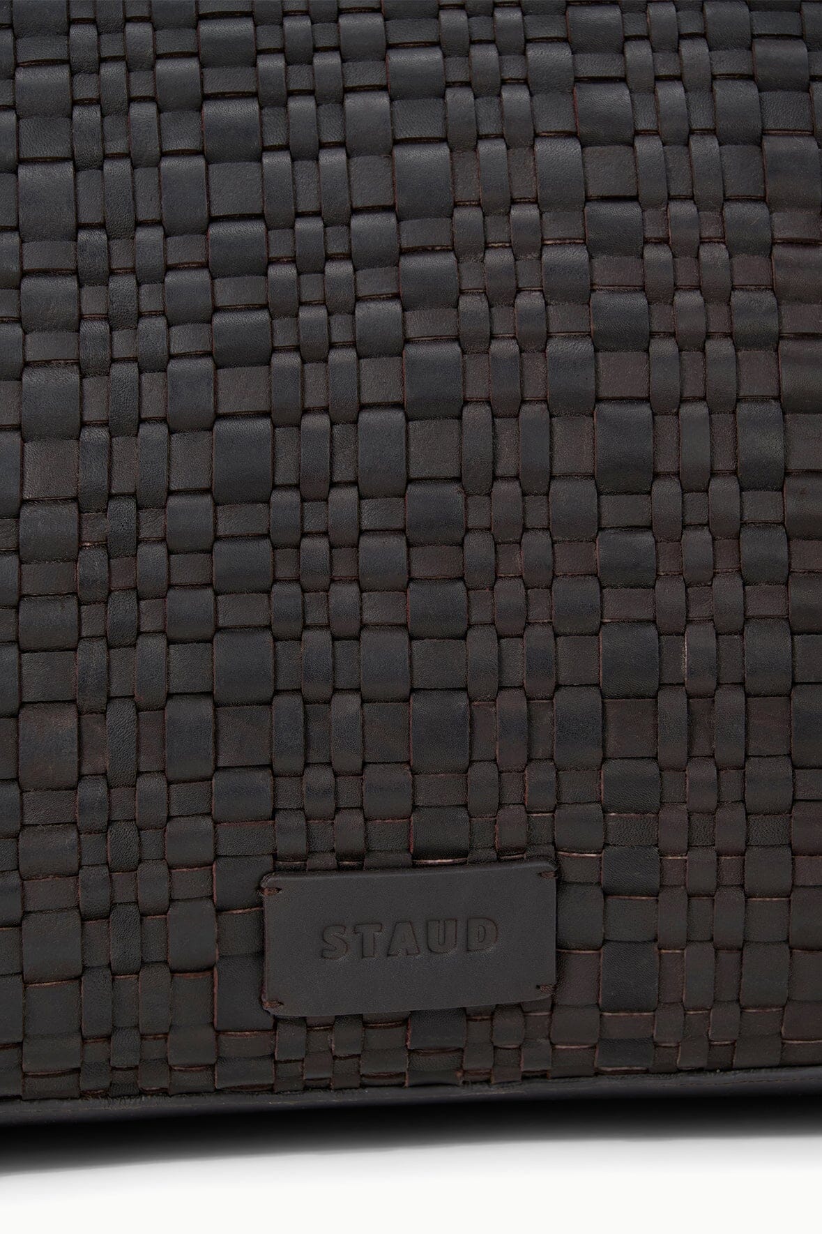 STAUD | Hester Satchel Espresso Woven