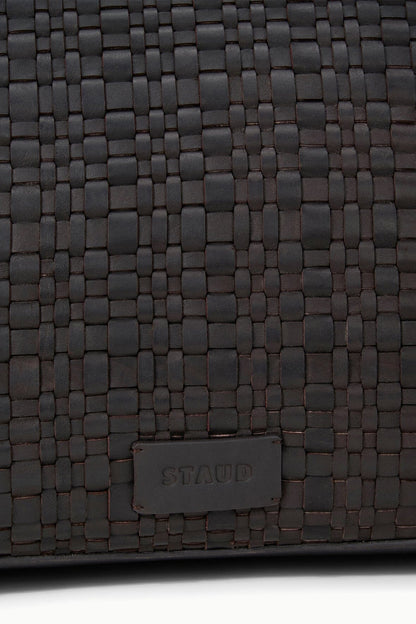 STAUD | Hester Satchel Espresso Woven