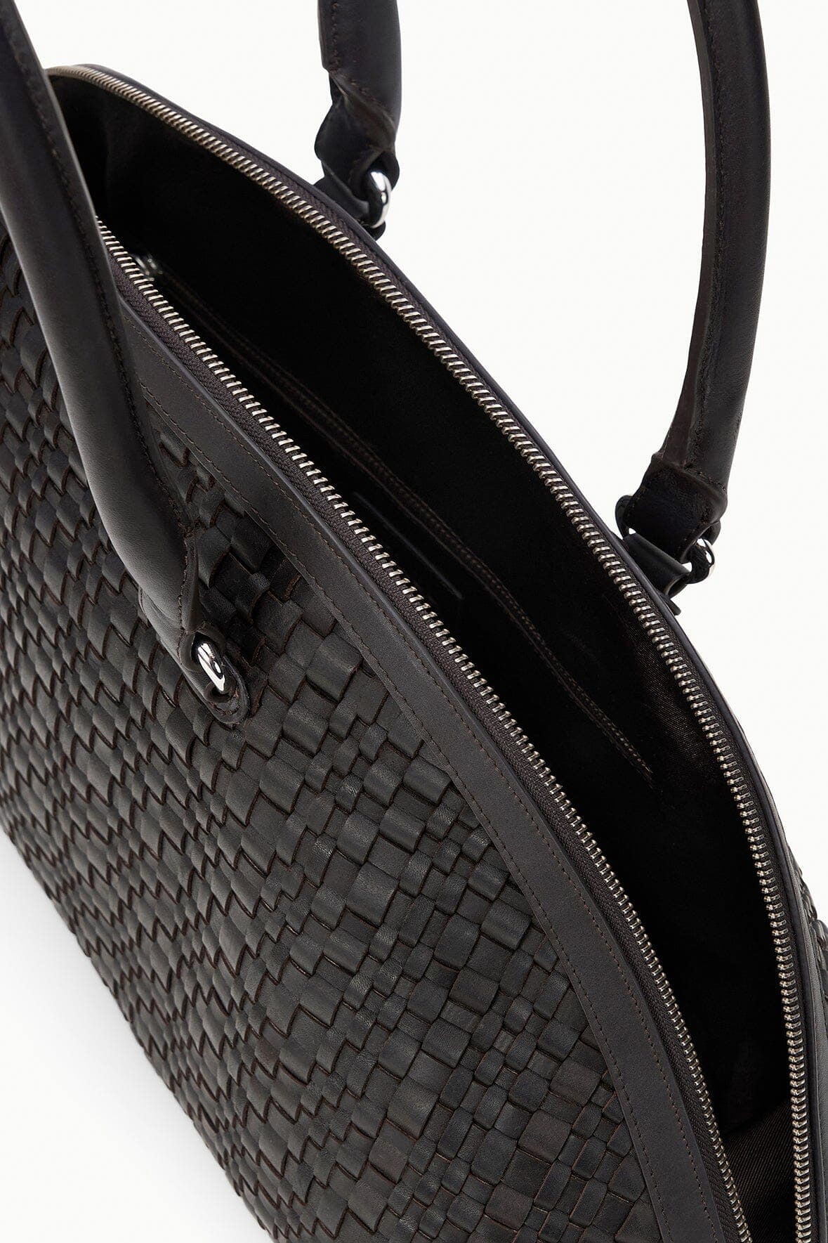 STAUD | Hester Satchel Espresso Woven