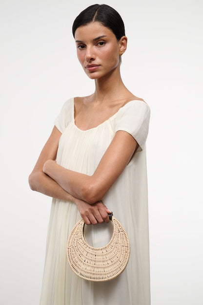 STAUD | Good Night Moon Wicker Bag Natural