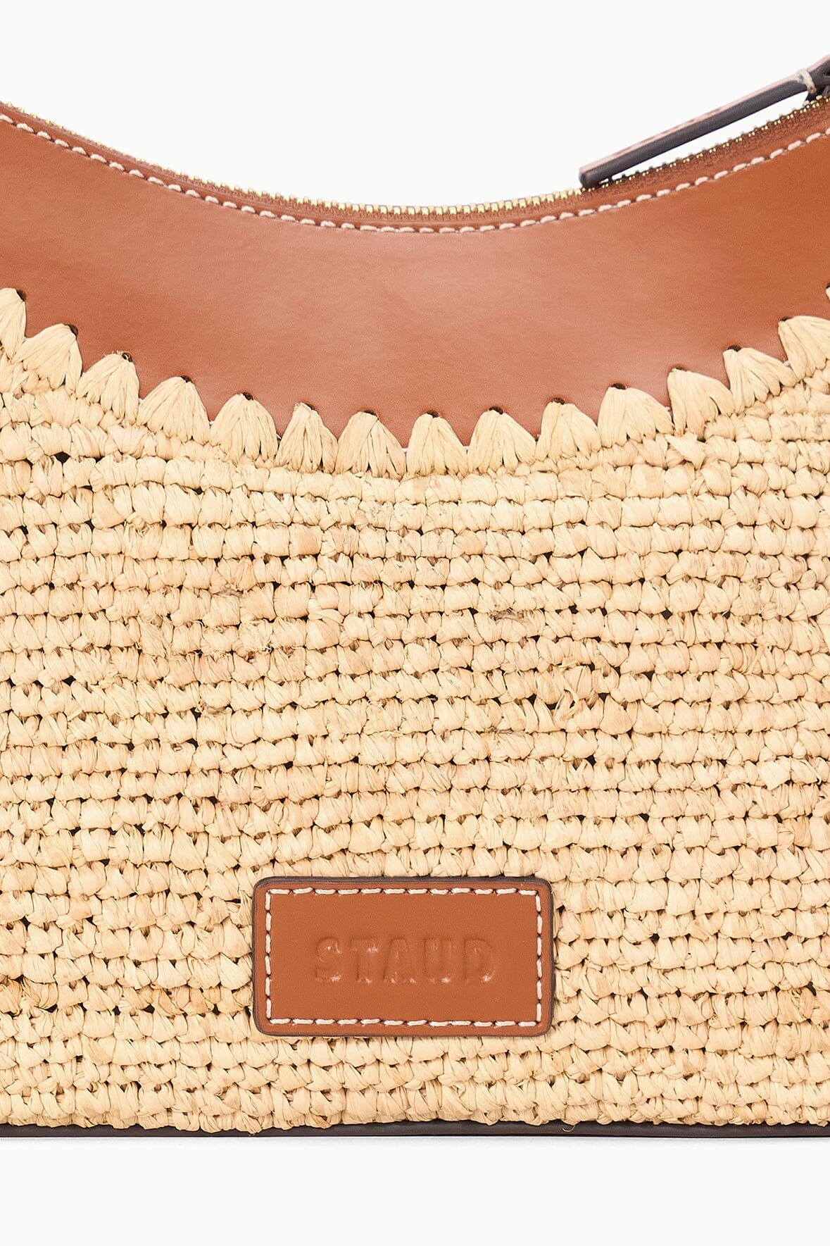 STAUD | Rowey Raffia Bag Natural Tan