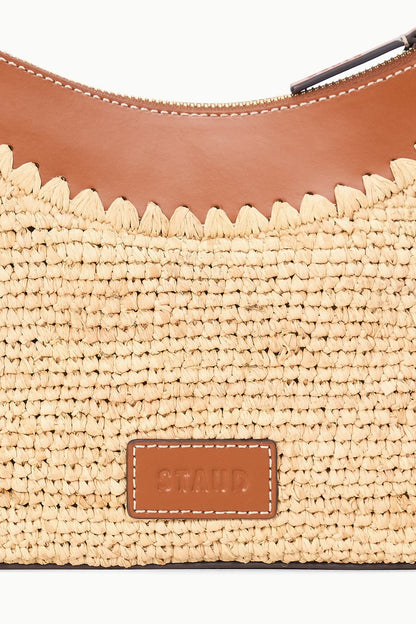 STAUD | Rowey Raffia Bag Natural Tan
