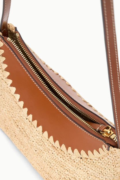STAUD | Rowey Raffia Bag Natural Tan
