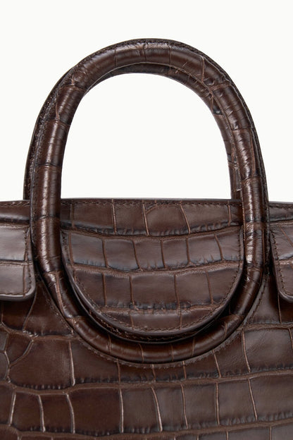 STAUD | Maude Mini Carryall Espresso Croco