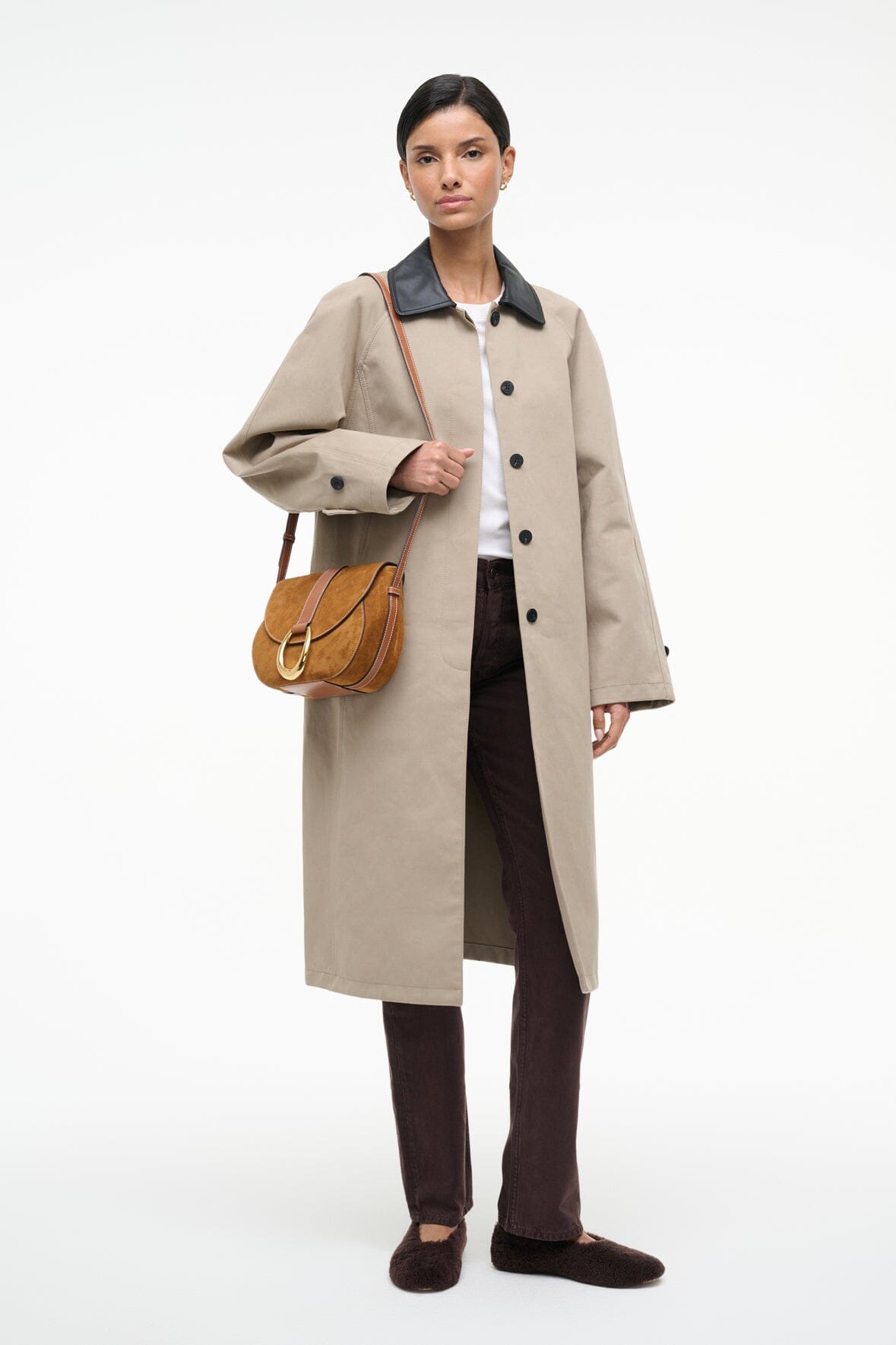 STAUD | Bella Saddle Bag Tan