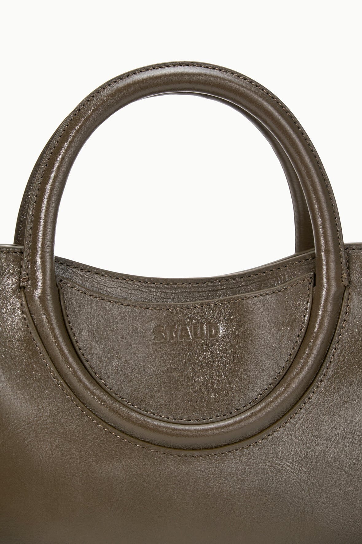 STAUD | Maude Mini Satchel Bag Truffle
