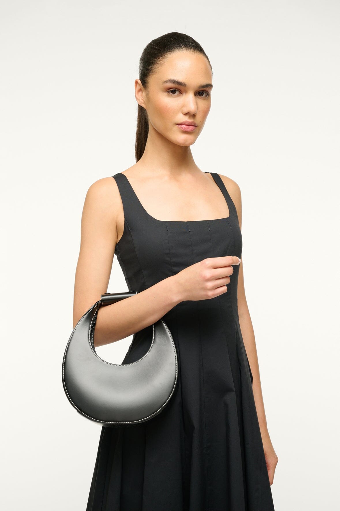 STAUD | Mini Moon Bag - Black