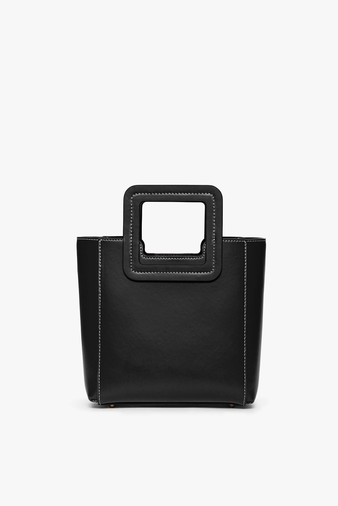 STAUD | Mini Shirley Leather Bag - Black
