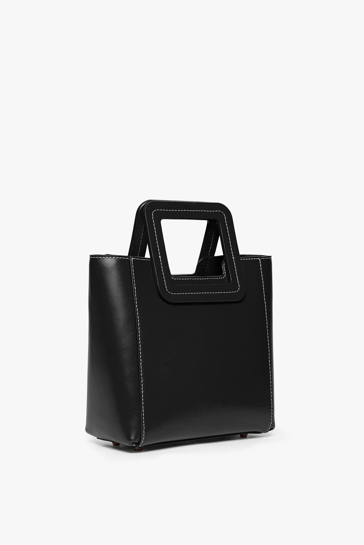 STAUD | Mini Shirley Leather Bag - Black